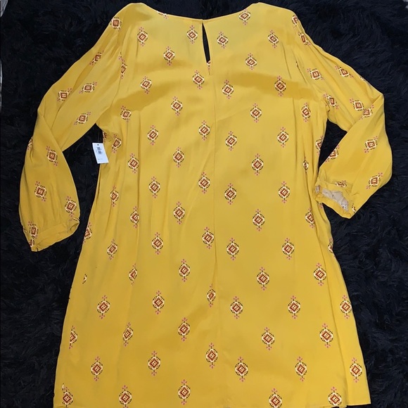 NWT Old Navy Yellow Floral Spring Dress Sz XL - Picture 4 of 4